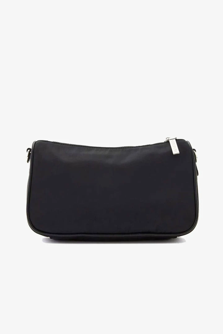 Nakedvice Accessories The Hunter Silver Hardware Black Nylon Bag