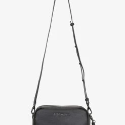 Federation The All Times Black Bubble Leather Cross Body Gunmetal Hardware Bag Accessories
