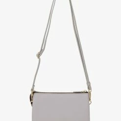 Saben Accessories Tilly Multi Pocket Glacier Leather Crossbody Clutch