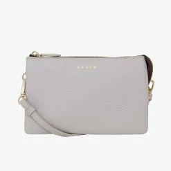 Saben Accessories Tilly Multi Pocket Glacier Leather Crossbody Clutch