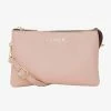 Saben Tilly Multi Pocket Tea Rose Leather Crossbody Clutch Accessories