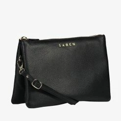 Saben Tilly's Big Sis Crossbody Black Large Clutch