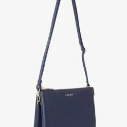 Saben Tilly's Big Sis Crossbody Navy Leather Large Clutch Accessories