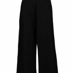 Among The Brave Fashion Time Out Black Wide Leg Stretch Jersey Relaxed Pant