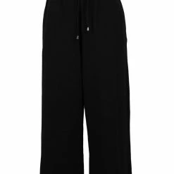 Among The Brave Fashion Time Out Black Wide Leg Stretch Jersey Relaxed Pant