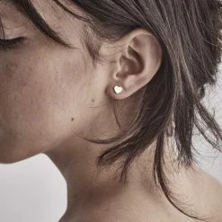 Stolen Girlfriends Club Tiny Heart Studs Gold Plated Accessories