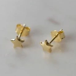 Sophie Accessories Twinkle Star Stud Earrings Gold