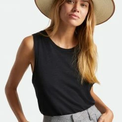 Brixton Jo Straw Rancher Natural Fedora Hat Accessories