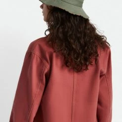 Brixton Petra Reversible Military Olive Leopard Bucket Hat Accessories