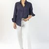Ivy + Jack Fashion Ultimate Navy Linen Shirt
