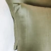 Home Lab 100% Silk Beauty Pair Pillowcases Olive 48x73cm
