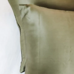 Home Lab 100% Silk Beauty Pair Pillowcases Olive 48x73cm