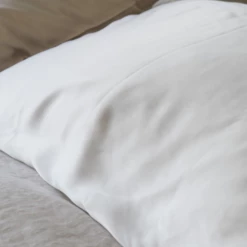 Home Lab 100% Silk Beauty Pillowcase Clean White 48x73cm