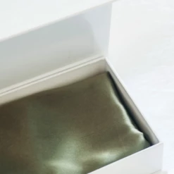 Home Lab 100% Silk Beauty Pillowcase Olive 48x73cm Support Local Gifts