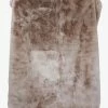 Home Lab Vegan Fur Throw Big Bear Pewter 130X 150cm Cushion, Throws & Linen