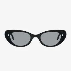 Status Anxiety Accessories Wonderment Narrow Black Sunglasses