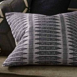 Weave Tatami Cushion Onyx 50 X 50cm Duck Feather Inner Cushion, Throws & Linen