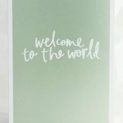 Crushes Welcome To The World Metallic Card Support Local Gifts