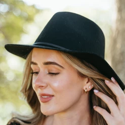 Brixton Accessories Wesley Fedora Black Wool Felt Hat