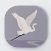 100% NZ Hansby Design White Heron Grey Coaster