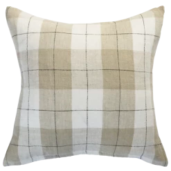 Mulberi Cushion, Throws & Linen Willis Ivory Feather Filled 100% Linen Cushion 50x50cm