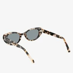 Status Anxiety Wonderment White Tort Narrow Sunglasses