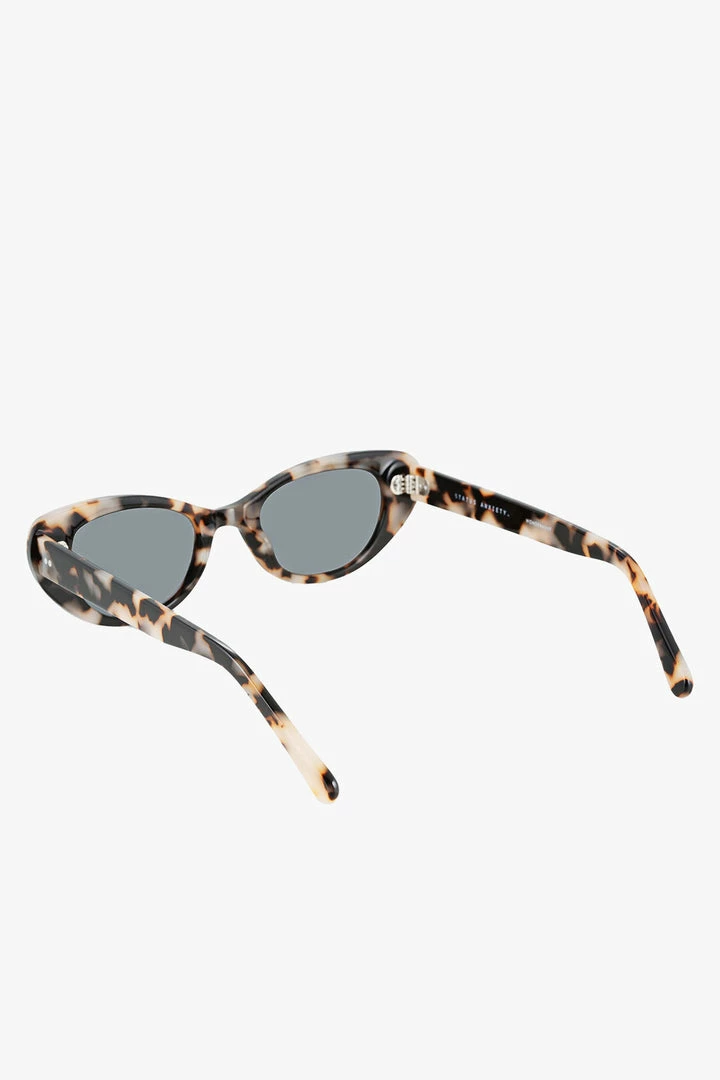 Status Anxiety Wonderment White Tort Narrow Sunglasses