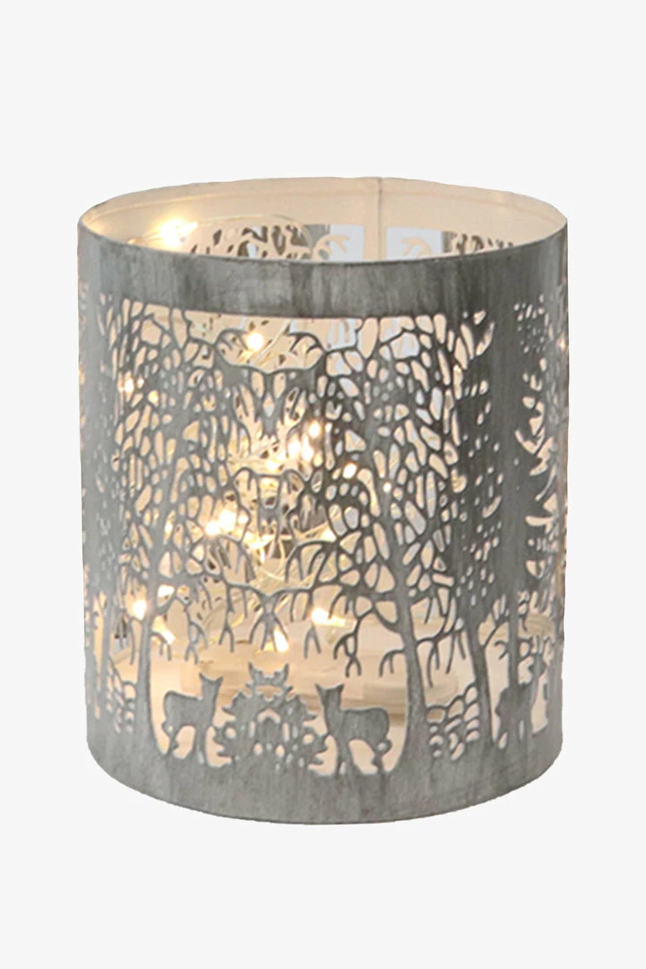 Le Forge Lantern Forest Small Grey White