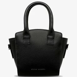 Status Anxiety Worst Behind Us Black Leather Bag