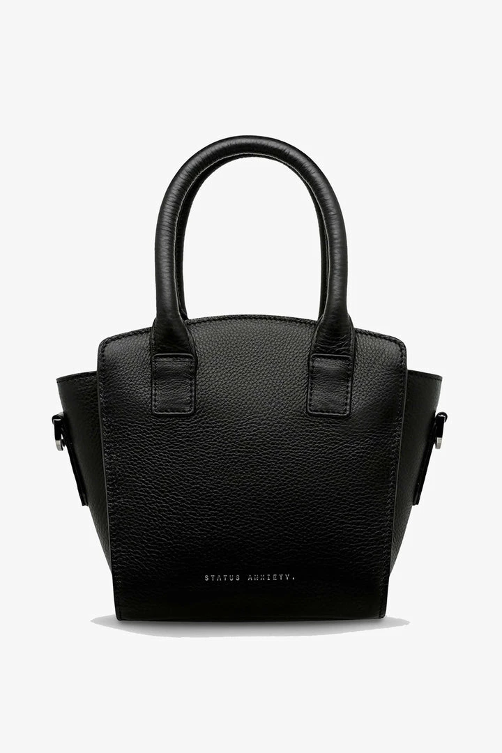 Status Anxiety Worst Behind Us Black Leather Bag