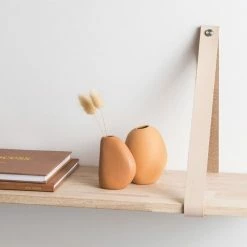 NED Collections Harmie Pod Brown Vase Small 10x9cm Living & Decor