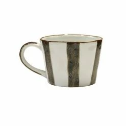 CC Interiors Zanzibar Striped Black And White Mug
