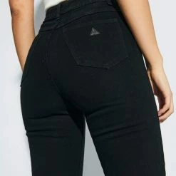 Abrand Jeans A 94 High Slim Dead Of Night Jet Black Denim Jean Fashion