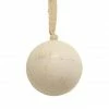 French Country Wooden Ball White Large