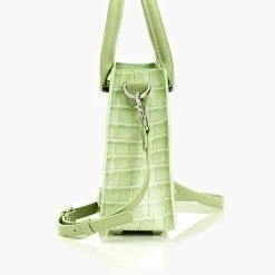 Stolen Girlfriends Club Tour Buddy Acid Lime Croc Mini Cross Body Tote Bag Accessories