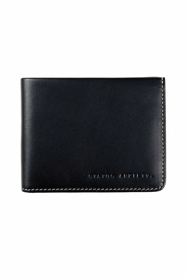 Status Anxiety Alfred Black Leather Unisex Wallet