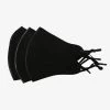 Queen Of The Foxes Accessories Black Reuseable Face Mask Pack Of 3