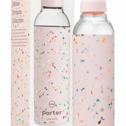 Porter Blush Confetti Terrazzo Glass Bottle 591ml Gifts For Her