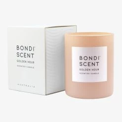Bondi Scent Home & Beauty Golden Hour 300g 80 Hour Blush Candle