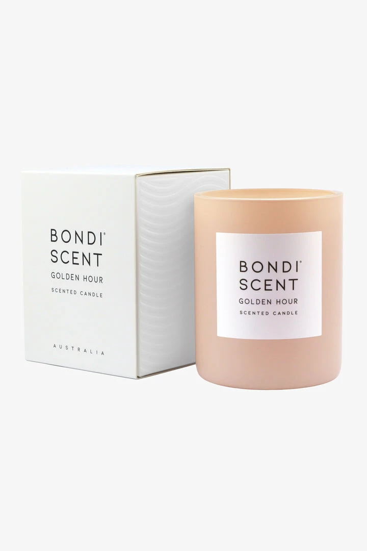 Bondi Scent Home & Beauty Golden Hour 300g 80 Hour Blush Candle