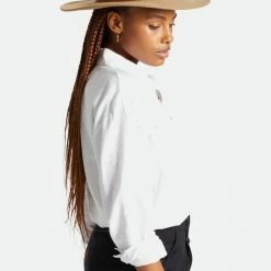 Brixton Accessories Field Proper Timberwolf Taupe Wool Felt Hat