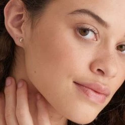 Ania Haie Accessories Wild Soul Moon 5.5mm Gold Stud Earrings
