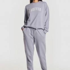 Huffer Slouch Drop Out Iris Logo Cotton Crew