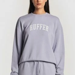 Huffer Slouch Drop Out Iris Logo Cotton Crew