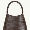 Brie Leon Accessories Mini Chloe Dark Chocolate Matte Croc Bag