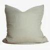 Home Lab Cushion, Throws & Linen 100% French Linen Euro Pillowcase Sage 65 X 65cm