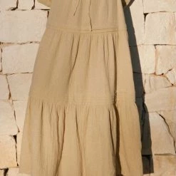 Charlie Holiday Fashion Monica Natural Cotton Tiered Maxi Skirt