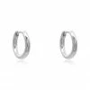 Linda Tahija Classic Huggie Earrings Sterling Silver Accessories