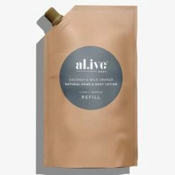 Alive Body Coconut & Wild Orange Hand & Body Lotion 1 Litre Refill