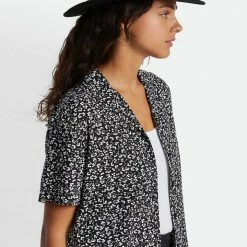 Brixton Accessories Messer Fedora Black Black Wool Felt Hat